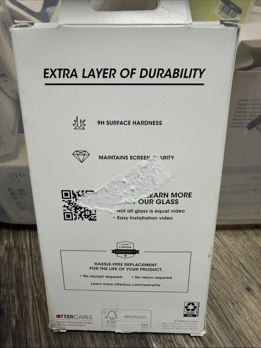 OtterBox Glass Screen Protector for IPhone 16 Plus